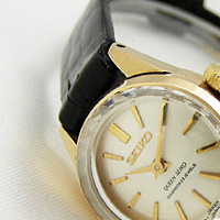 セイコー クイーンセイコー 14KGF プリズム風防 レディースウオッチ 美品