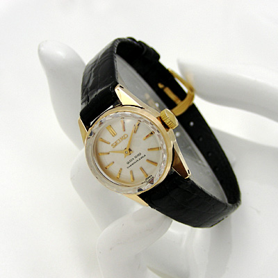 セイコー クイーンセイコー 14KGF プリズム風防 レディースウオッチ 美品