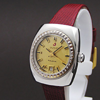 ラドー カラヤ デイト ゴールド文字盤 自動巻 レディースウオッチ