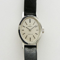 オメガ ジュネーブ オーバルケース レディースウオッチ オリジナルベルト＆尾錠 美品