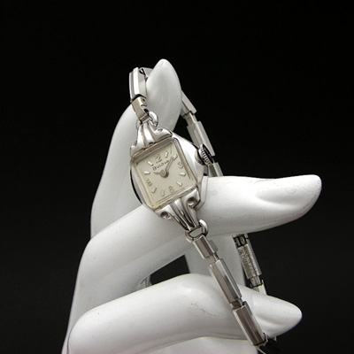 ブローバ シルバー文字盤 369インデックス レディースウオッチ 箱付き 02