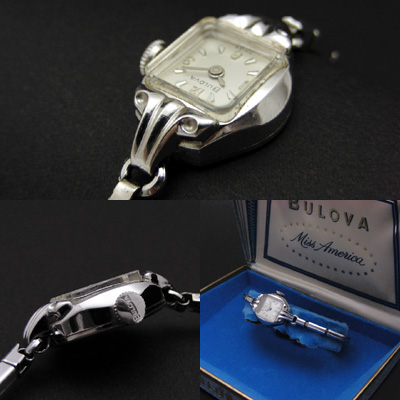 ブローバ シルバー文字盤 369インデックス レディースウオッチ 箱付き 03