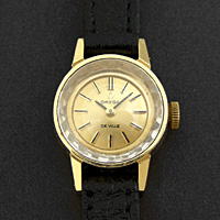 オメガ デ・ビル プリズム風防 ゴールドダイアル レディースウオッチ