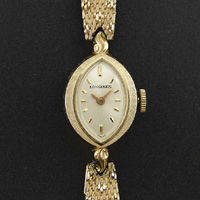 ロンジン アーモンドケース 10KGF レディースウオッチ デッドストック