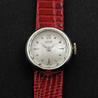 ティソ カメレオンタイプ ホワイトゴールドケース＆プリズム風防 ベルト8色付属