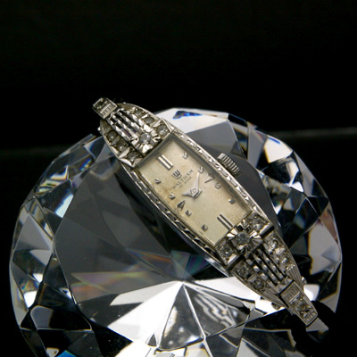 ウォルサム 14KWG ダイヤ装飾 アンティーク 手巻き レディースウオッチ 分解掃除済み 02