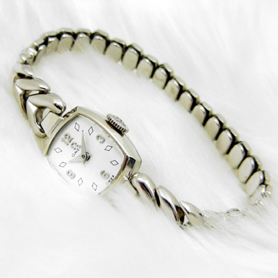 オメガ 手巻き シルバー文字盤 ダイヤインデックス アンティーク レディースウオッチ 03