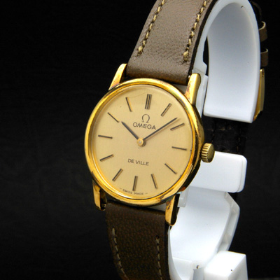 オメガ デ・ビル シャンパンゴールドダイアル バーインデックス レディースウオッチ 分解掃除済み