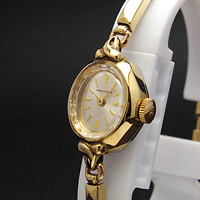 ウォルサム レディースアンティークウオッチ プリズム風防 手巻き エクステンションベルト 箱付き