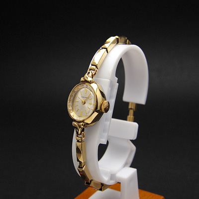 ウォルサム レディースアンティークウオッチ プリズム風防 手巻き エクステンションベルト 箱付き