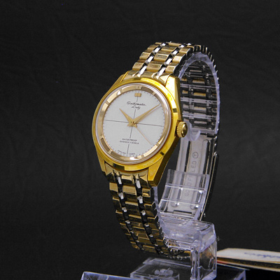 セイコー セイコーマチック レディ シルバーダイアル クロスライン コンビ デッドストック