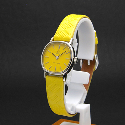 オメガ デ・ビル イエローダイアル レディースウオッチ 分解掃除済み