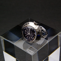 セイコー アンティークリングウオッチ パープル文字盤 デッドストック