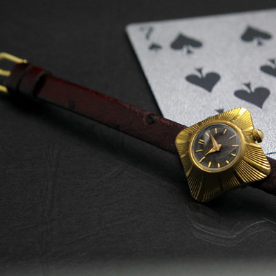 ブライトリング レディースアンティークウオッチ 菱形ケース オリジナルダイアル