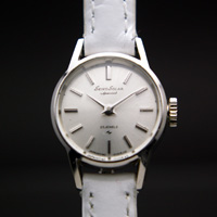 セイコー ソーラー スペシャル レディースアンティークウオッチ シルバーダイアル＆ホワイトベルト