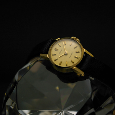 ロレックス ラウンド 18KYG アンティークレディースウオッチ つや消し文字盤 02