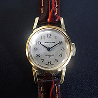 ウォルサム 手巻き腕時計 レディースアンティークウオッチ アラビア数字インデックス