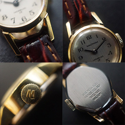 ウォルサム 手巻き腕時計 レディースアンティークウオッチ アラビア数字インデックス 05