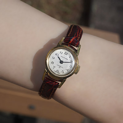 ウォルサム 手巻き腕時計 レディースアンティークウオッチ アラビア数字インデックス 07