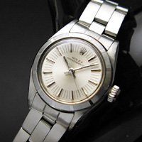 ロレックス オイスターパーペチュアル レディース シルバー文字盤 Ref.6723 1974年製 分解掃除済み