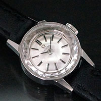 オメガ シルバーダイアル プリズム風防 レディースアンティークウオッチ 手巻き 状態良好