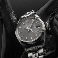 ロレックス オイスターパーペチュアルデイト レディース グレー文字盤 Ref.6516 1966年製 分解掃除済み