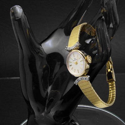 ハミルトン オーバルケース ダイヤ装飾ラグ デッドストック レディースアンティークウオッチ 02