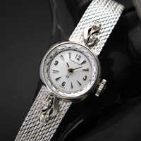 ハミルトン ラウンドケース ブレス一体型 カメレオン風 レディースアンティークウオッチ