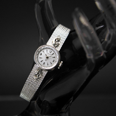 ハミルトン ラウンドケース ブレス一体型 カメレオン風 レディースアンティークウオッチ