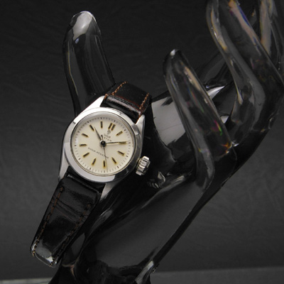 チュードル オイスター バラ シルバーホワイトダイアル Ref.7935 レディースアンティークウオッチ