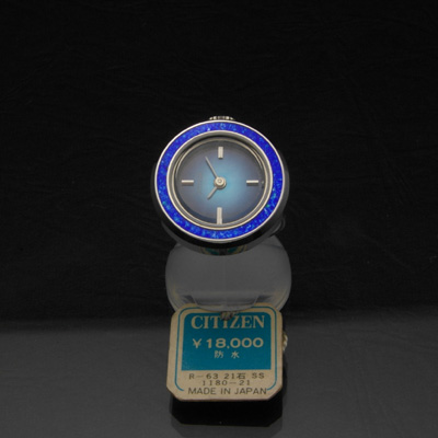 シチズン リングウオッチ ブルーグラデーションダイアル レディースアンティークウオッチ デッドストック