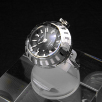 セイコー リングウオッチ チャコールグレー カット風防 レディースアンティークウオッチ 分解掃除済み