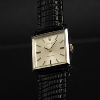 ロレックス スクエア シルバーダイアル 手巻き 1966年製造 レディースアンティークウオッチ