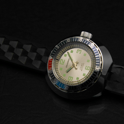 ペファンダ ダイバーズ シルバーダイアル レディースアンティークウオッチ 良品 02