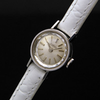 ゾディアック シルバーダイアル 手巻き プリズム風防 レディースアンティークウオッチ