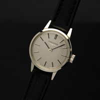 ロンジン 手巻き レディースアンティークウオッチ シルバーダイアル デッドストック