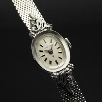 ハミルトン オーバルケース ブレス一体型 レディースアンティークウオッチ