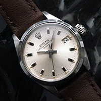 ロレックス オイスターパーペチュアル デイト シルバーダイアル レディースアンティークウオッチ Ref.6516