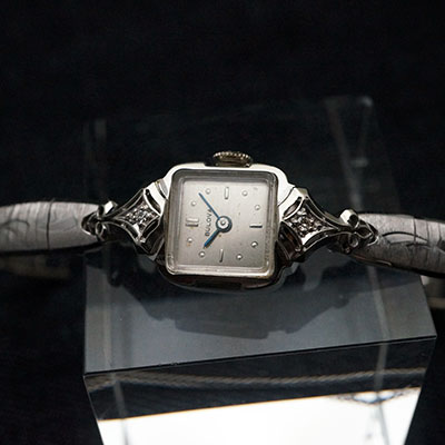 ブローバ ダイヤ装飾 14KWGケース 手巻き レディースウオッチ アンティーク 02