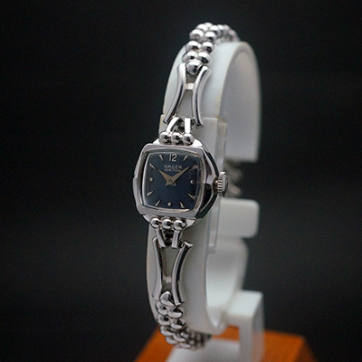 グリュエン パープルダイアル レディースアンティークウオッチ デッドストック