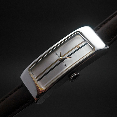 セイコー 手巻き レクタングルケース シルバーダイアル 良品 アンティークウオッチ 02