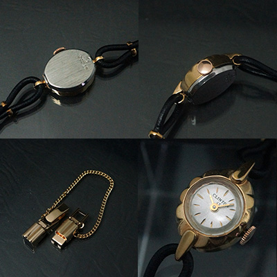 クリントン タイニーケース シルバーダイアル レディースアンティークウオッチ 03