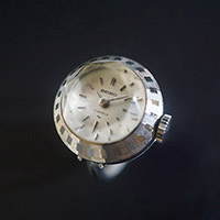 セイコー リングウオッチ シルバー カット風防 レディースアンティークウオッチ